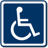 SIA CON CARTELA - SÃ­mbolo de accesibilidad para la movilidad, UNE 41501:2002. Tacto visual. Desde