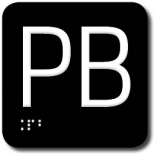 INDICADOR PLANTA BAJA - Indicador en Braille y ar&aacute;bigo en alto relieve. Cumple con SUA 9 (CTE). Desde