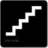 ESCALERA - Pictograma tacto visual. 170x170x3,2mm